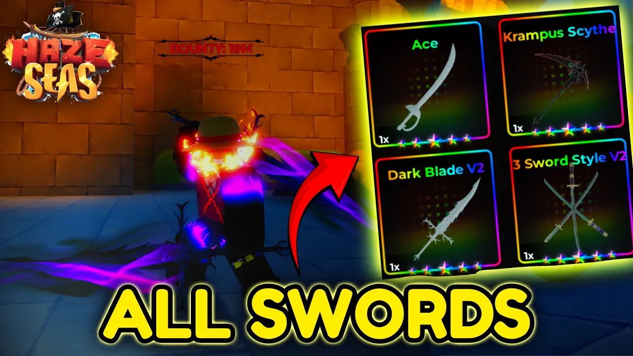 Haze Seas weapons guide — best swords and boss drops